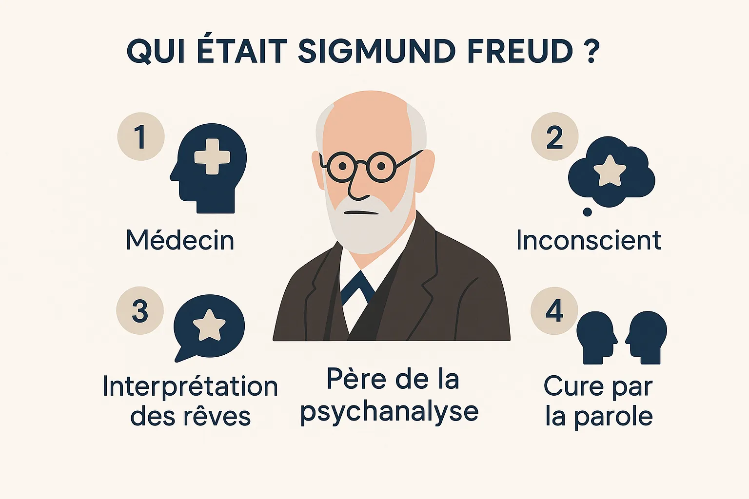 Infographie : Qui était Sigmund Freud, père de la psychanalyse